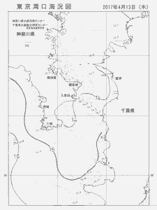 東京湾口海況図(2017/04/13)