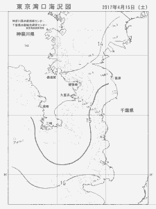 東京湾口海況図(2017/04/15)