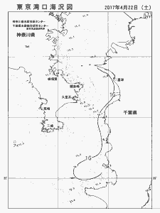 東京湾口海況図(2017/04/22)