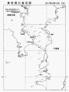 東京湾口海況図(2017/04/23)
