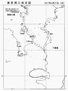 東京湾口海況図(2017/04/27)