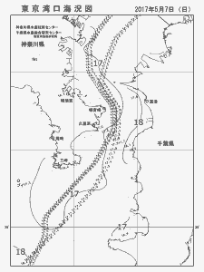 東京湾口海況図(2017/05/07)