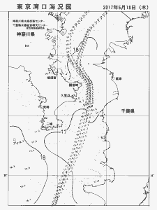 東京湾口海況図(2017/05/18)