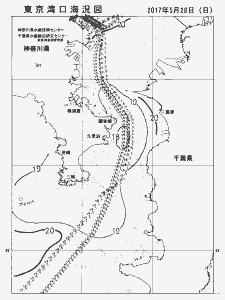 東京湾口海況図(2017/05/28)