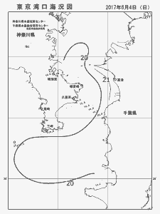 東京湾口海況図(2017/06/04)