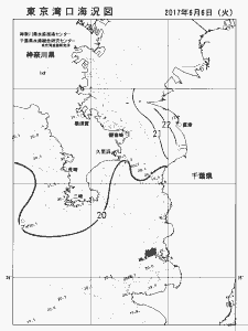 東京湾口海況図(2017/06/06)