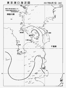 東京湾口海況図(2017/06/07)