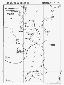 東京湾口海況図(2017/06/12)