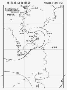 東京湾口海況図(2017/06/13)