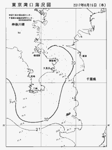 東京湾口海況図(2017/06/15)