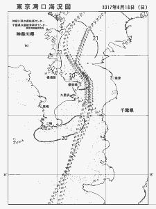 東京湾口海況図(2017/06/18)