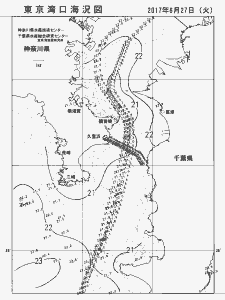 東京湾口海況図(2017/06/27)