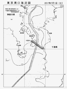 東京湾口海況図(2017/07/01)