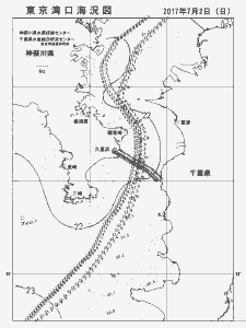 東京湾口海況図(2017/07/02)