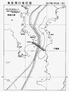 東京湾口海況図(2017/07/03)