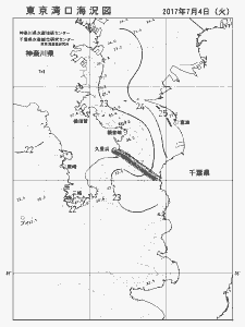 東京湾口海況図(2017/07/04)