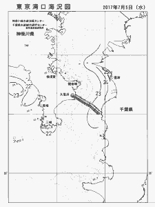 東京湾口海況図(2017/07/05)