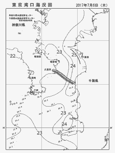 東京湾口海況図(2017/07/06)