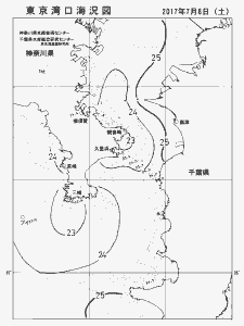 東京湾口海況図(2017/07/08)