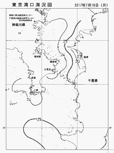 東京湾口海況図(2017/07/10)