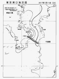 東京湾口海況図(2017/07/11)