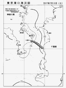東京湾口海況図(2017/07/15)