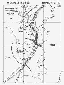 東京湾口海況図(2017/07/19)