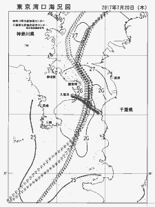 東京湾口海況図(2017/07/20)