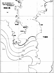 東京湾口海況図(2017/10/23)