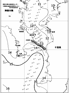 東京湾口海況図(2018/01/12)