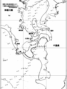東京湾口海況図(2018/01/17)