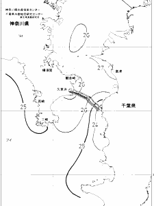 東京湾口海況図(2018/07/30)