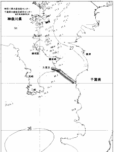 東京湾口海況図(2019/08/27)