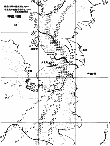 東京湾口海況図(2023/07/20)