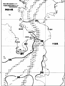 東京湾口海況図(2025/09/14)