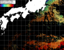NOAA人工衛星画像:黒潮域, パス=20250407 23:41 UTC