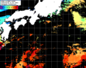 NOAA人工衛星画像:黒潮域, パス=20250408 01:49 UTC