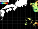 NOAA人工衛星画像:黒潮域, パス=20250409 23:38 UTC