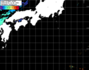 NOAA人工衛星画像:黒潮域, パス=20250410 12:46 UTC
