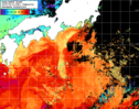 NOAA人工衛星画像:黒潮域, 1日合成画像(2025/04/11UTC)