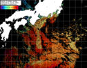NOAA人工衛星画像:黒潮域, パス=20250411 23:59 UTC