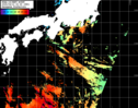 NOAA人工衛星画像:黒潮域, パス=20250412 02:39 UTC