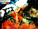 NOAA人工衛星画像:黒潮域, 1日合成画像(2025/04/12UTC)