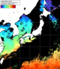 NOAA人工衛星画像:日本全域, 1日合成画像(2025/04/13UTC)