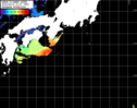 NOAA人工衛星画像:黒潮域, パス=20250413 10:57 UTC