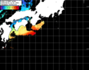NOAA人工衛星画像:黒潮域, パス=20250413 12:02 UTC