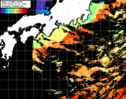 NOAA人工衛星画像:黒潮域, パス=20250416 00:02 UTC