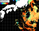 NOAA人工衛星画像:黒潮域, パス=20250422 00:27 UTC