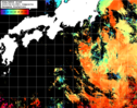 NOAA人工衛星画像:黒潮域, 1日合成画像(2025/04/22UTC)