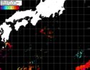 NOAA人工衛星画像:黒潮域, パス=20250423 13:20 UTC